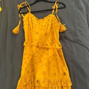 Walter Baker Merigold Yellow Dress in an XS